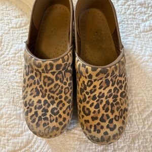 Leopard Print Dansko Clogs